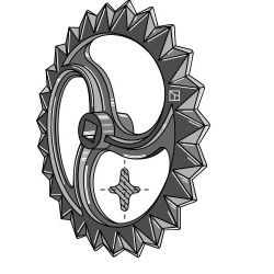 Roue étoile - Ø475mm - BBG - 40879