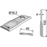 Couteau rotatif 122x45mm - New Holland - 784220