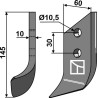 Couteau pour fossoyeuse - gauche - Dondi - 607044