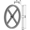 Roue avec profil en U - intérieur droite