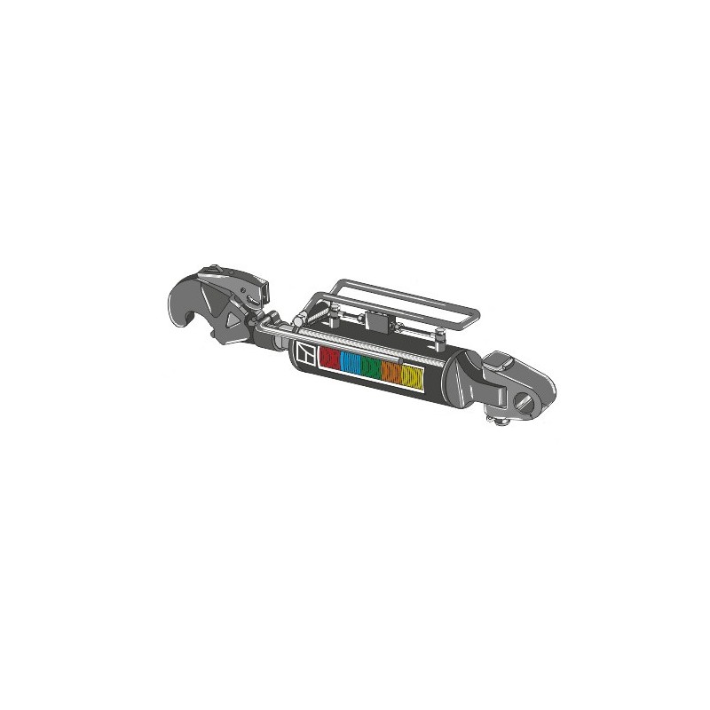 Barre de poussée hydraulique avec crochet et articulation