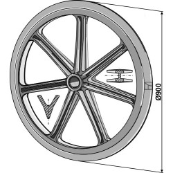 Roue packer - Ø900mm