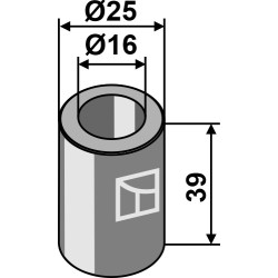Entretoise 39xØ16xØ25 - Bomford