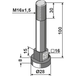 Boulon M16x1,5 - 10.9 - Berti - VTTQSM16/6046