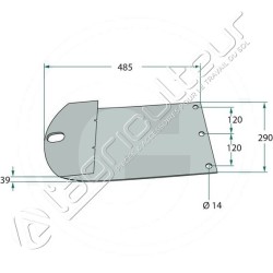 Patin de faucheuse Krone - 253480.1