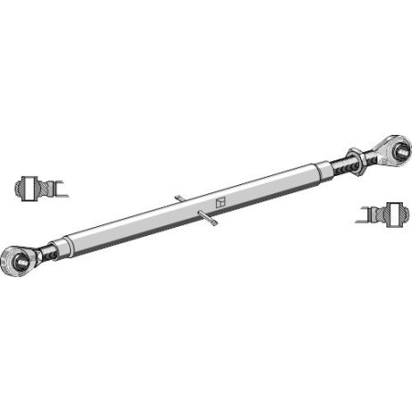 Barre de poussée de à bornes traîtées M30x3,5
