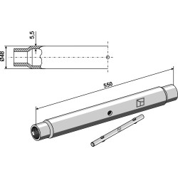 Tube M30x3
