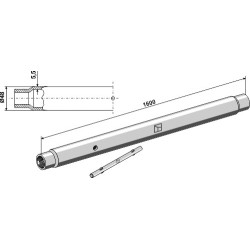 Tube M30x3,5