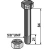 Boulon avec écrou à freinage interne - 5/8''UNF - Bomford - 7314201 / 0141006