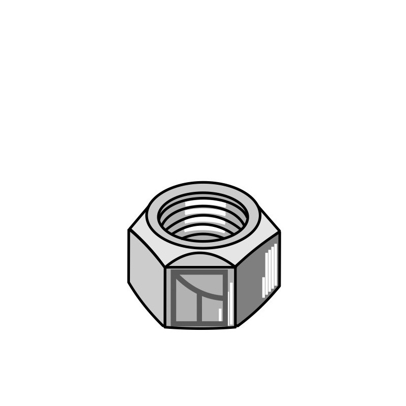 Écrou à freinage interne - M12x1,75 - AS Motor