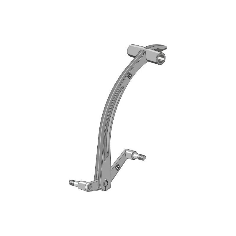 Bras pour recouvreur avec barre-bascule