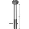 Boulon à tête hexagonale M20x2,5x200  sans écrou