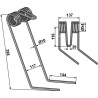 Griffe de semoir Ø10mm, droit - Sulky - 981421