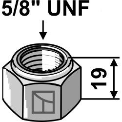 Écrou à freinage interne - 5/8''UNF - Twose - 0141006