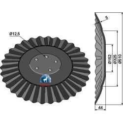 Disque Razor Ø510x5 - Forges de Niaux