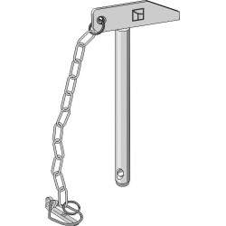 Broche à poignée avec chaîne et goupille