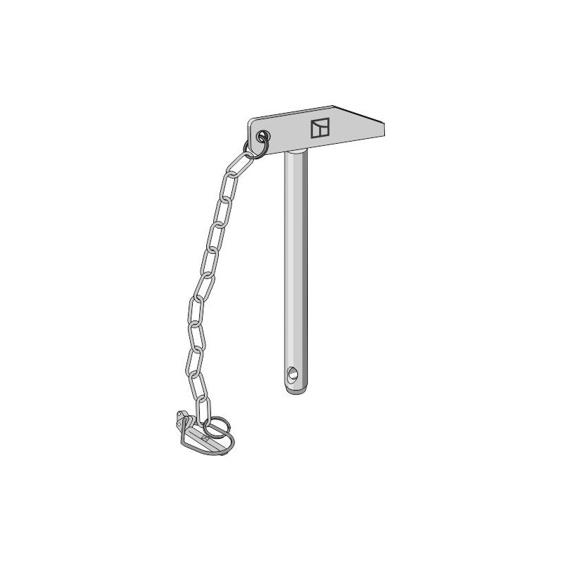 Broche à poignée avec chaîne et goupille