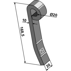 Fléau 168,5x20mm - Maletti - A137177600