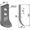 Couteau pour fossoyeuse - Maletti - AFR/0 - AFR/1C AFR/0S - AFR/0S-3C