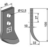 Couteau pour fossoyeuse - Maletti - AFR/0 - AFR/1C AFR/0S - AFR/0S-3C - AFR/2R