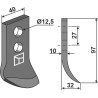 Couteau pour fossoyeuse - Maletti - AFR/0 - AFR/1C AFR/0S - AFR/0S-3C - AFR/2R