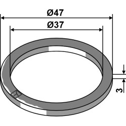 Pièce d´écartement Ø47x3xØ37 - Kuhn