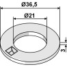 Rondelle Ø36,5x3xØ21 - DIN7090 A20 HV200 - Alpego - 330385 / C05A03536 / M90A00011