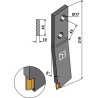 Couteau pour épandeur à fumier - gauche - Carbure - Bergmann - 10-44-0047 / 608020195