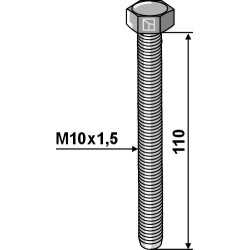 Boulon M10x1,5 - Galvanisées - 8.8