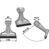 Marteau broyeur 118x40mm - PTA - Maschio / Gaspardo - T21004025