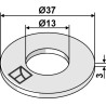 Rondelle Ø37x3xØ13 DIN 9021 A13 (Polyamide)