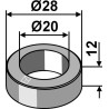 Entretoise Ø28x12xØ20 - Röll - 308861