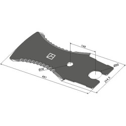 Couteau d´ensilage 481mm - Claas - 00 1391 830 0