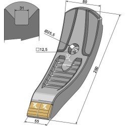 Pointe de soc - Carbure - Lemken Karat - 33710031 - 3374441