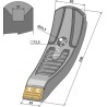 Pointe de soc - Carbure - Lemken Karat - 33710031 - 3374441