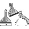 Marteau broyeur 110x22mm - PTA - INO - 25304