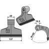 Marteau broyeur 137x40mm - PTA - Oehler