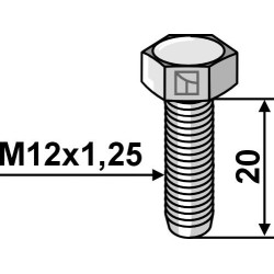 Boulon M12x1,25 - Galvanisées - 10.9