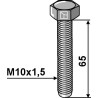 Boulon M10x1,5 - Galvanisées - 8.8