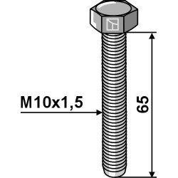Boulon M10x1,5 - Galvanisées - 8.8