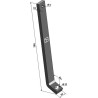 Bras pour étoiles à doigts Ø250mm / Ø290mm