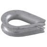 Cosse marine pour câble métallique à rainure profonde, galvanisée - Photo