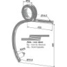 Dent double spire, droite