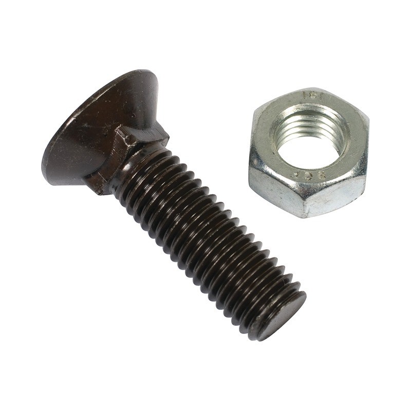 BOULON TETE FRAISEE COLLET CARRE 14X50 8.8 BRUT