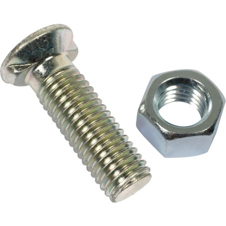 BOULON TETE FRAISEE 2 ERGOTS 12X45