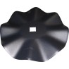 DISQUE GAUFRE Ø 510X5 8 ONDULATIONS TROU CARRE 41 AGRI-POWER