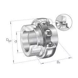 GE35KRRB Roulement FAG pour Palier UCF Lemken  Adaptable