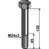 Boulon M24x3x130 - 10.9 - Spearhead - 204614