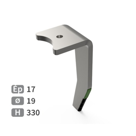 Dent pour herse rotative carbure droite Amazone 6574300 fuyante adaptable