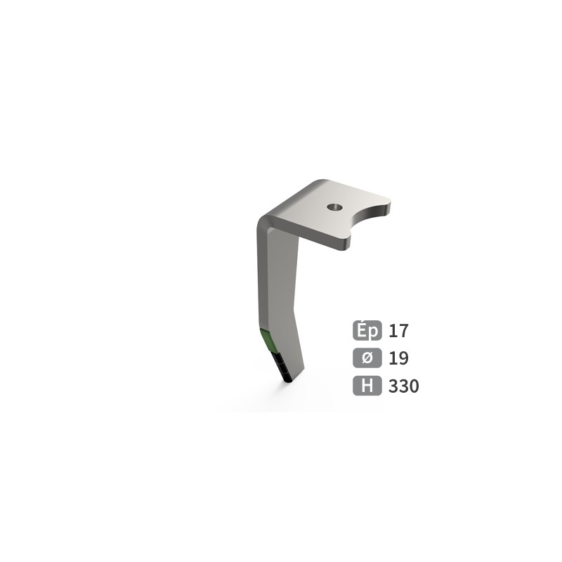 Dent pour herse rotative carbure gauche Amazone 6575300 fuyante adaptable